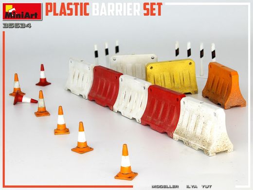 Сборная модель 1/35 комплекта пластиковых барьеров MiniArt 35634