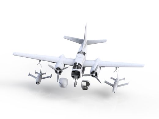 Сборная модель 1/48 самолет DB-26B/C с беспилотными самолетами Q-2A Firebee ICM 48286