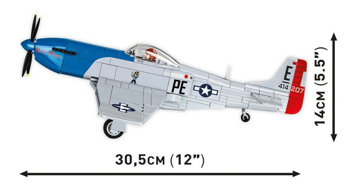 Учебный конструктор 1/32 самолет P-51D Mustang COBI 5719