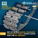 Набір масштабної моделі 1:35 пошкоджені траки T158LL для M1 Abrams (160 шт.) (+20 хрестоподібних) SPALAH 38535