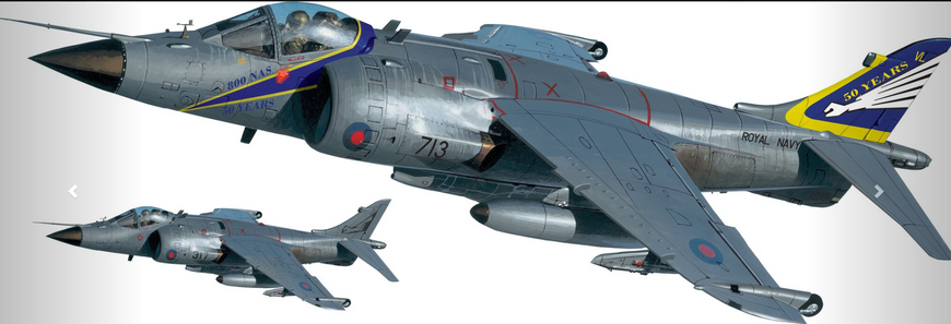 Assembled model 1/72 aircraft Harrier FRS.1'50 Years 800 US MisterCraft D-101