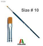 Пензлик плаский синтетика Synthetic Brush Flat 10 Italeri 51233