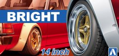 Комплект коліс Bright 14 inch Aoshima 05470 1/24, В наявності