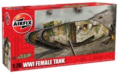 Сборная модель 1/76 британский танк British IWW tank Mark I Female (female version) Airfix 02337