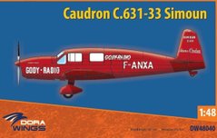 Assembled model 1/48 aircraft Caudron C.631/633 Simoun DW 48040