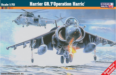 Assembled model 1/72 MisterCraft D-94 Harrier GR.7 'Operation Harric' aircraft