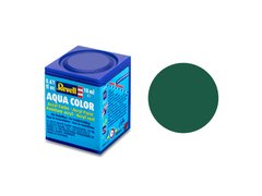 Акрилова фарба темно-зелений, матовий, 18 мл Aqua Color Revell 36139