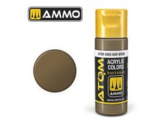Acrylic paint ATOM Dark Wood Ammo Mig 20050