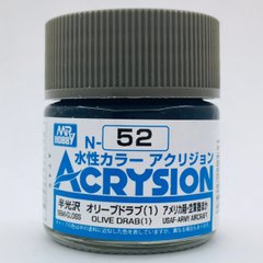 Акрилова фарба Acrysion (N) Olive Drab (1) Mr.Hobby N052
