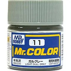 Nitro paint Mr.Color(10ml) Light Gull Gray semigloss USAF Aircraft/light gray C11 Mr.Hobby C11