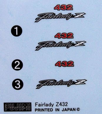 Сборная модель автомобиля Nissan Fairlady Z 432 w/S20 Engine | 1:24 Fujimi 03842