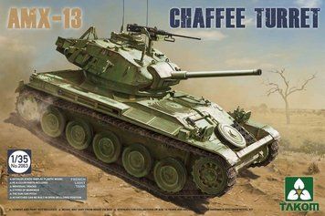 Сборная модель 1:35 французский легкий танк AMX-13 Chaffee Turret Takom 2063