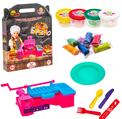 Set for creativity Strateg Mr. Dough Barbecue 24 elements (71408)