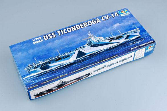 Збірна модель 1/700 авіаносець Тікондерога USS Ticonderoga CV-14 Trumpeter 05736