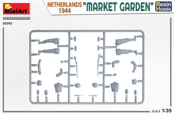 Фигуры 1/35 «Market Garden» Нидерланды 1944 года. Смоляные головы MiniArt 35393