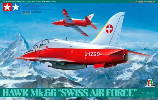 Збірна модель Літака Hawk Mk.66 "Swiss Air Force" Tamiya 89784 1:48
