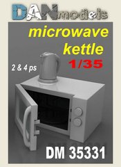 Prefab model 1/35 microwave oven, kettle (set of 2 and 4) 3D print DAN Models 35331