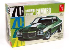 Prefab model 1/25 car '70 1/2 Baldwin Motion Camaro Molded in Green AMT 00855