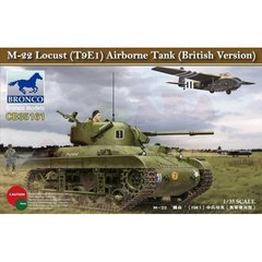 Assembled model 1/35 tank M22 Locust (T9E1) Airborne Tank (British Version) Bronco CB35161