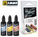 Набор красок для нанесения теней Shader Set Basic Colors Ammo Mig 7329