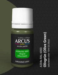 Акриловая краска RAL 6003 Оlivgrün ARCUS A204