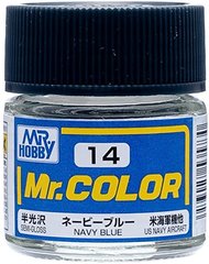 Nitro paint Mr. Color solvent-based (10 ml) NAVY Blue semigloss US NAVY Aircraft/ dark blue C14