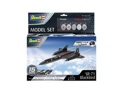 Збірна модель 1/110 літак Model Set Lockheed SR-71 Blackbird easy-click-system Revell 63652