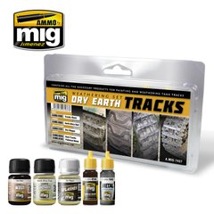 Набір для везерінгу суха земля траки Dry Earth Tracks Ammo Mig 7437