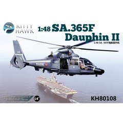 Сборная модель вертолета SA-365F/AS-565SA Dauphin II Kitty Hawk 80108
