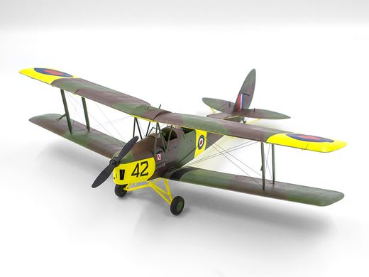 Assembled model 1/32 DH plane. 82A Tiger Moth with RAF Cadets ICM 32037