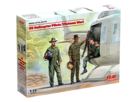 Фігури 1/32 Американські пілоти гелікоптера (війна у В'єтнамі) ICM 32114