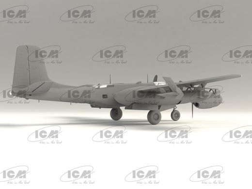 Сборная модель 1/48 самолет "Jig Dog" JD-1D Invader с беспилотником KDA-1 ICM 48289