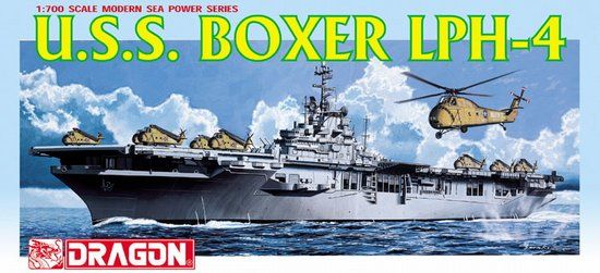 Збірна модель 1/700 десантний корабель U.S.S. Boxer LPH-4 Helicopter Carrier Dragon 7070