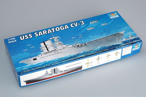 Збірна модель 1/700 американський авіаносець USS Saratoga CV-3 Trumpeter 05738