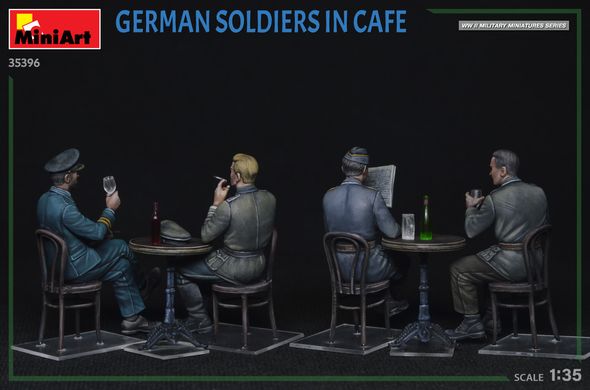 Фигуры 1/35 немецкие солдаты в кафе MiniArt 35396