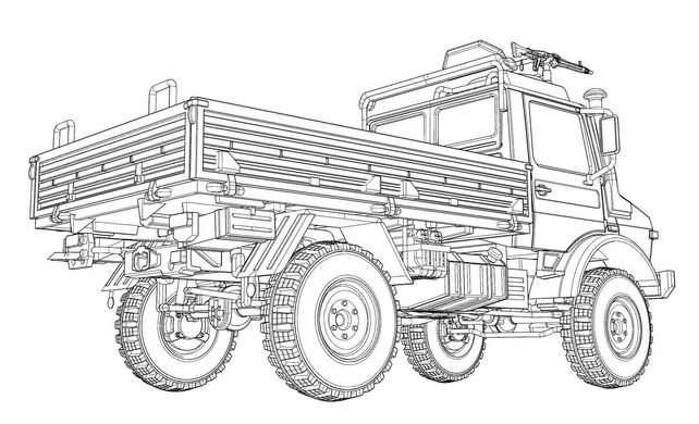Збірна модель 1/72 німецька армійська вантажівка Unimog U1300L 4х4 військова 2-тонна ACE 72450