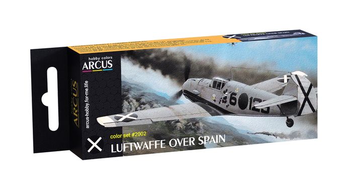 Набор эмалевых красок Luftwaffe over Spain Arcus 2002