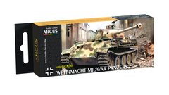 Набір емалевих фарб Arcus 2098 Wehrmacht Midwar Panzers