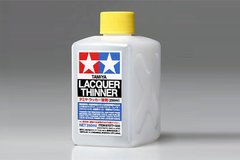 Растворитель для нитро красок Lacquer Thinner - 250ml Tamiya 87077