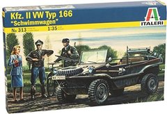 Сборная модель 1/35 военный автомобиль Sсhwimmwagen Italeri 0313