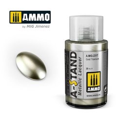 Металлическое покрытие A-STAND Gold Titanium Золотой титан Ammo Mig 2317