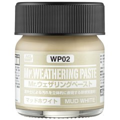 Паста без запаху для імітації бруду Weathering Paste Mud White (40ml) Mr.Hobby WP02