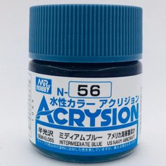 Акриловая краска Acrysion (N) Intermediate Blue Mr.Hobby N056