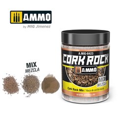 Текстура CREATE CORK Cork Rock Miix Суміш розмірів Ammo Mig 8423