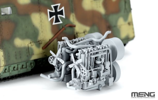 Збірна модель 1:35 танк German A7V Tank & Engine (Krupp) Limited Edition Meng Model TS-017