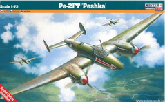 Збірна модель 1/72 літак Pe-2FT Peshka MisterCraft E-26