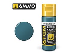 Acrylic paint ATOM French Blue Ammo Mig 20105