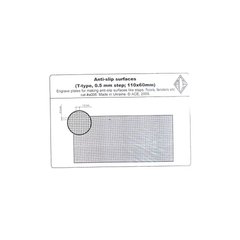Photo etched anti-slip surface T-shaped, 0.5mm,110x60mm. ACE a006, In stock