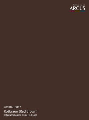 Acrylic paint RAL 8017 Rotbraun (Red Brown) ARCUS A209