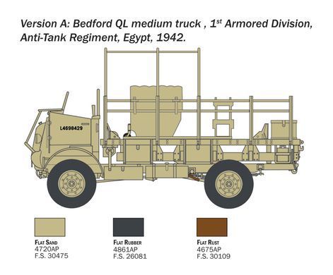 Збірна модель 1:35 вантажівка Bedford QL Medium Truck Italeri 0241